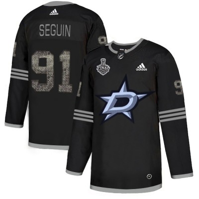 Adidas Dallas Stars #91 Tyler Seguin Black Authentic Classic 2020 Stanley Cup Final Stitched NHL Jersey Men's